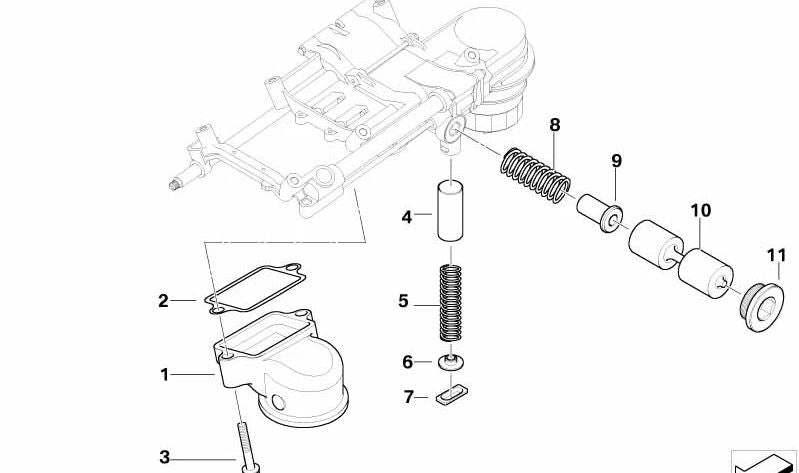Metal Board OEM 11417503932 pour BMW E82, E88, E90, E91, E92, E93, E60, E61, F10, F11, E63, E64, E65, E66, F01, F02, E71, E89. BMW d'origine.