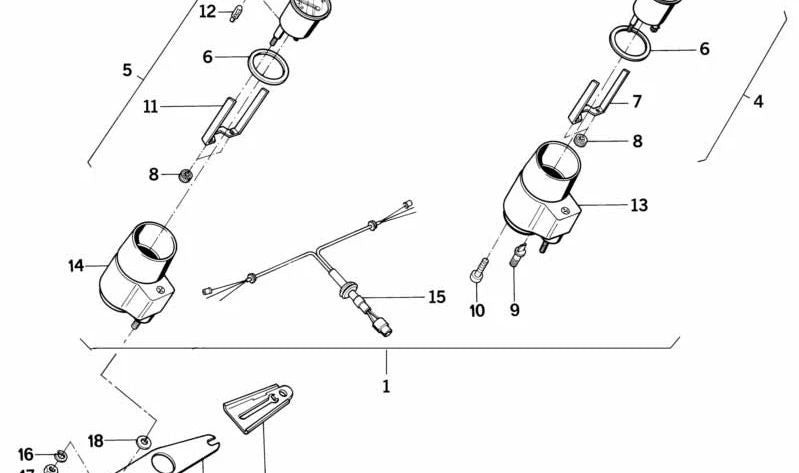 Extensión negra OEM 31422303484 para BMW E30, E36, Z3. Original BMW.