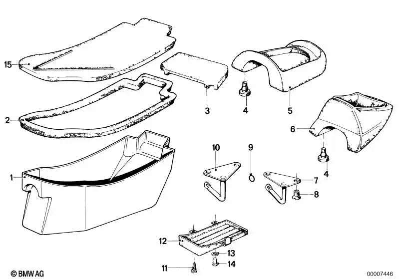 Caja de herramientas para BMW (OEM 52531232640). Original BMW.