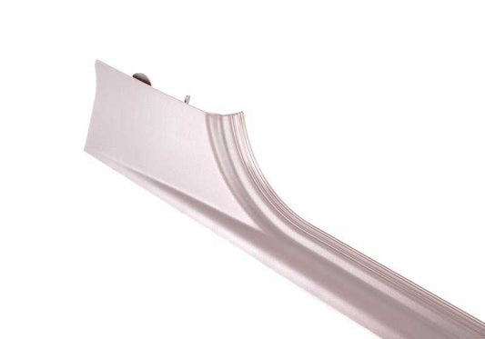 Cubierta interior izquierda OEM 51478146955 para BMW E36. Color gris arena. Original BMW.