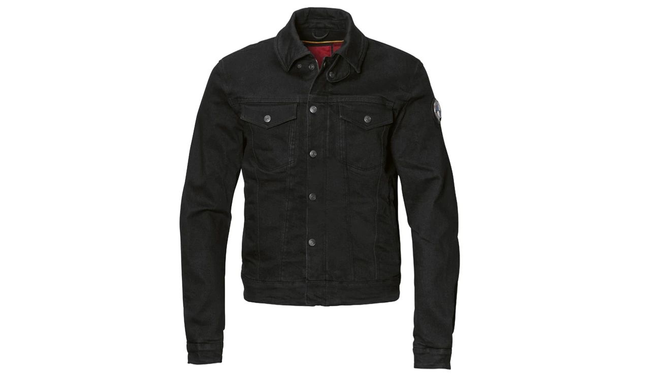 Chaqueta vaquera RoadCrafted 100 Years Slim negra talla XS OEM 76117913792 para BMW Motorrad. Original BMW Motorrad.