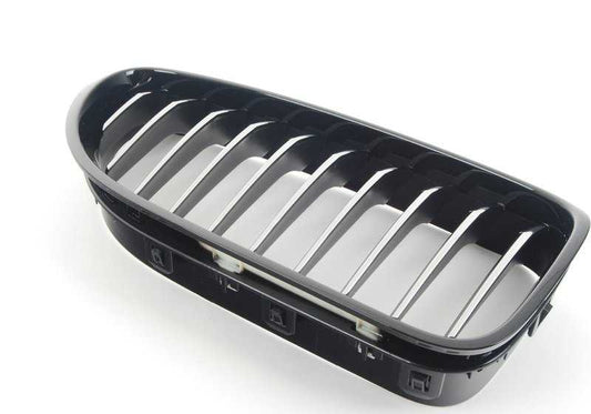 Rejilla decorativa delantera derecha M Performance negro brillo OEM 51712297592 para BMW Serie 6 F06, F12, F12 LCI, F13. Original BMW.