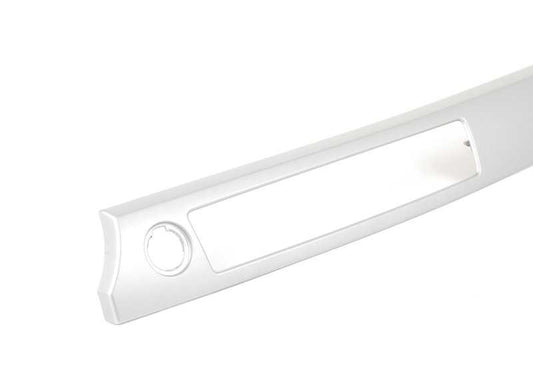 Moldura decorativa salpicadero derecha color titanio OEM 51456985641 para BMW E90, E91, E92, E93. Original BMW.
