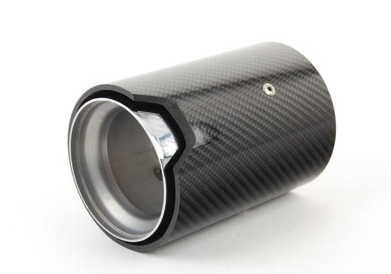 Embellecedor trasero de escape carbono M Performance OEM 18302355889 para BMW F22, F23, F30, F32, F36, F10, F06… y más. Original BMW.
