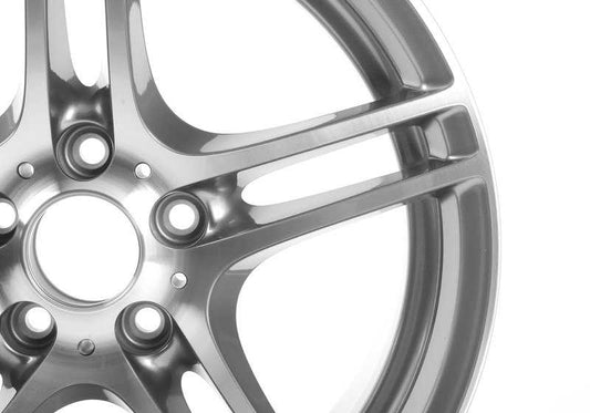 Llanta de aleación original BMW M Doble Radio 313 OEM 36116791998 para BMW E90, E90N, E91, E91N, E92, E92N, E93, E93N. Color ferricgrey bicolor, 18 pulgadas. Original BMW.