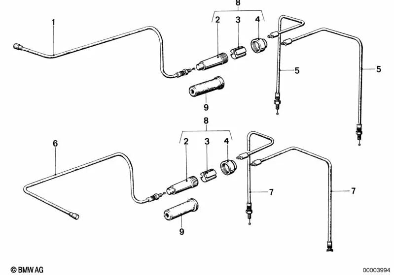 Cable de arranque para BMW R248 (OEM 32731242136). Original BMW