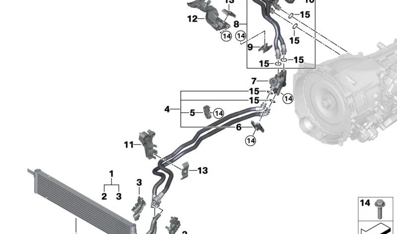 Termostato OEM 17229844577 para BMW G20N, G21N, G22N, G23N, G26N, G60, G61, G68, G70, G45, G05N, G18N, G06N, G07N. Original BMW.