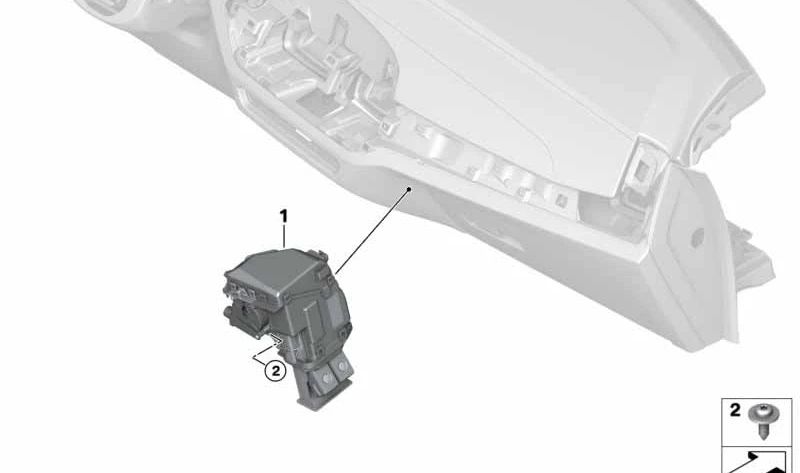 Perfumador para ventilación OEM 64119483929 para BMW Serie 5 F90, G30, Serie 7 G11, X3 G01, X5 G05, X6 G06... y más. Original BMW.