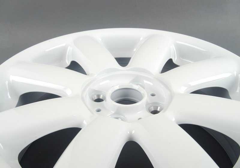 Llanta de aluminio Crown Spoke 104 Aspen White 17" OEM 36116769412 para MINI R50, R53, R56, Clubman R55, Cabrio R52, R57... y más. Original MINI.