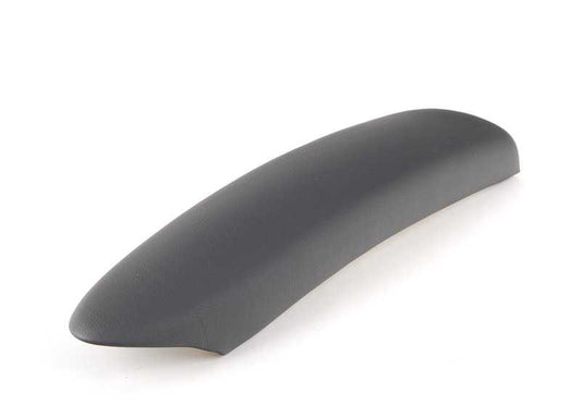 Apoyabrazos de cuero artificial derecho Panther Black OEM 51417133516 para MINI R50, R53, Cabrio R52. Original MINI.