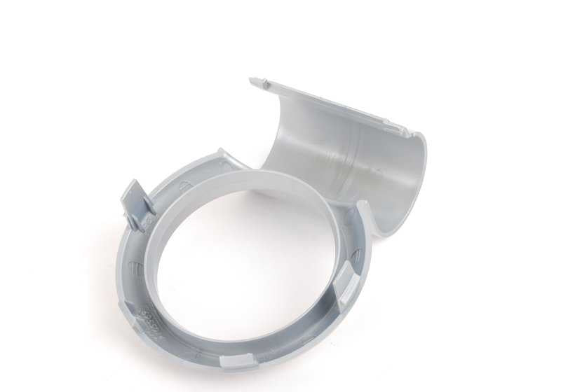 Anillo decorativo consola freno mano plata OEM 51166958355 para MINI R50, R53, Cabrio R52. Original MINI.