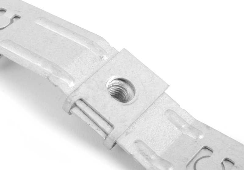 Soporte metálico OEM 11127553899 para BMW E82, E88, E90, E91, E92, E93, E60, E61, F10, F11, E63, E64, E89. Pieza original BMW. Ideal para fijación en zona de la tapa del motor.