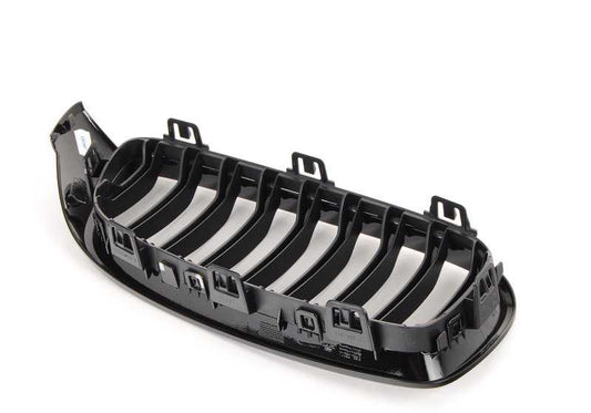 Parrilla decorativa M Performance delantera izquierda negro brillo OEM 51712336813 para BMW Serie 4 F32, F33, F36... y más. Original BMW.
