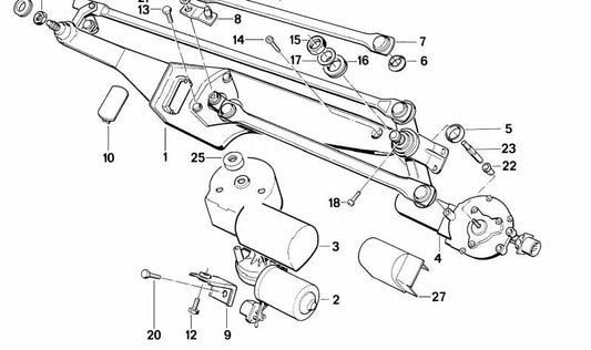 OME GUARDOPOLVO BELLLE 61611378825 for BMW E34 and E32. Original BMW piece for windshield cleaning system. Compatible with 5 series models (E34) and 7 Series (E32). Original BMW.