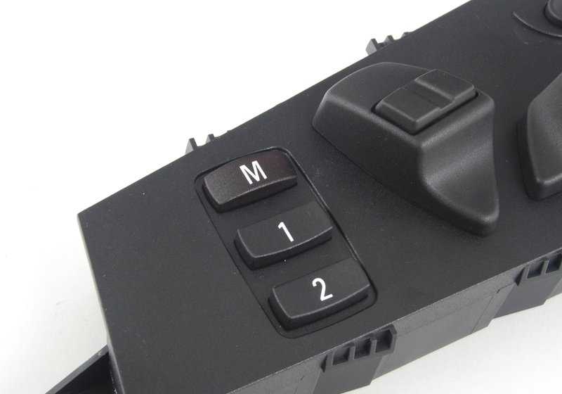 Mando de ajuste eléctrico del asiento delantero derecho OEM 61319287096 para BMW E60, E61, E70, E71. Original BMW.