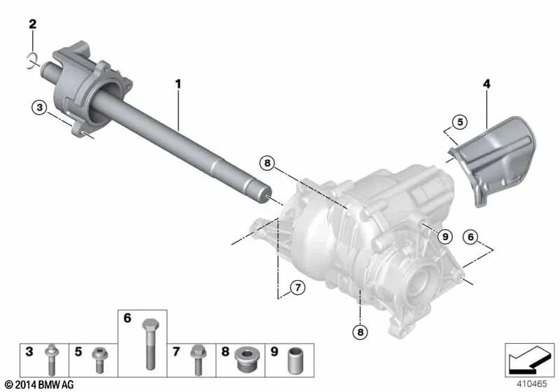 Tornillo hexagonal OEM 07119906927 para BMW F40, F70, F44, X1, X5 y MINI F56, Clubman, Countryman... y más. Original BMW y MINI.
