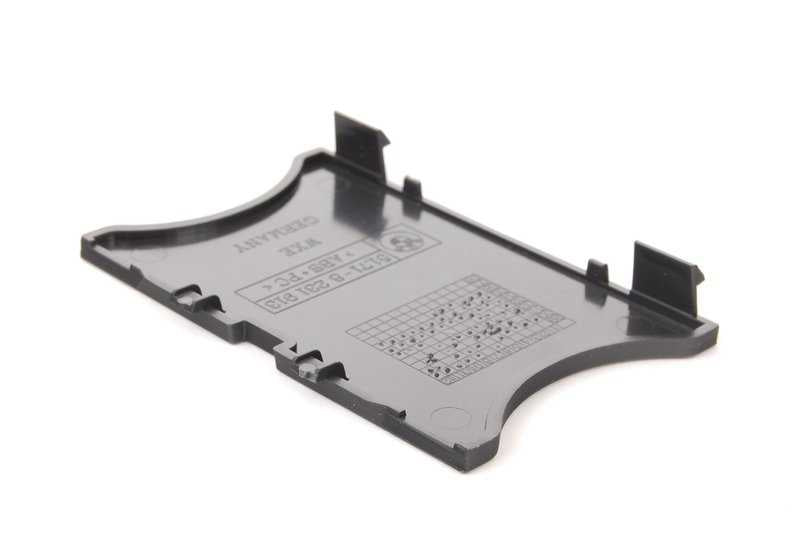 Tapa embellecedora interior negra OEM 51718266823 para BMW E46. Original BMW.