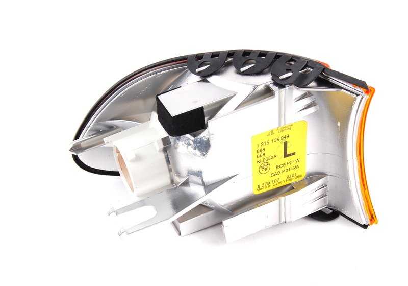 Intermitente izquierdo OEM 63138379107 para BMW E38. Original BMW.