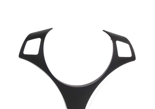 Steering Wheel Cover Black/Chrome Pearl Grey for BMW 3 Series E92, E93 (OEM 32306783048). Original BMW