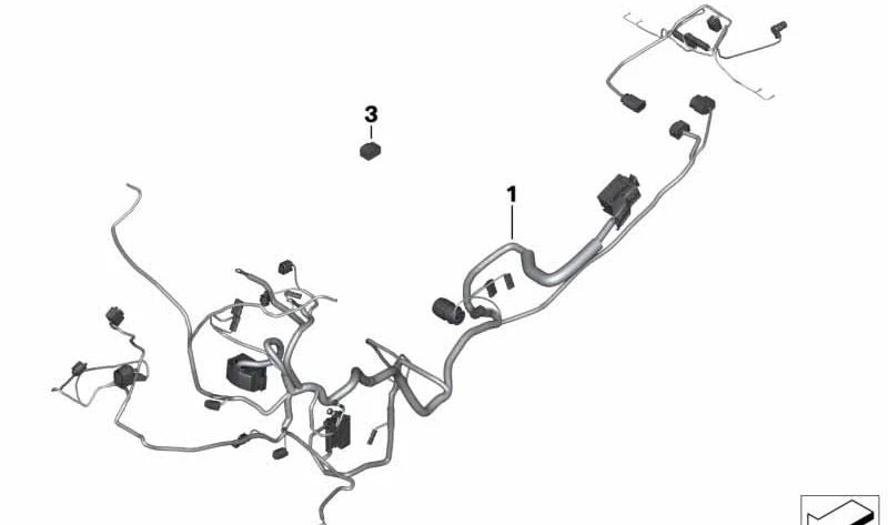 Cablaggio principale OEM 61118356764 per BMW Motorrad R850R, R1100GS, R1100R, R1100RS, R1100RT, R1150GS. BMW MOTORAD originale.
