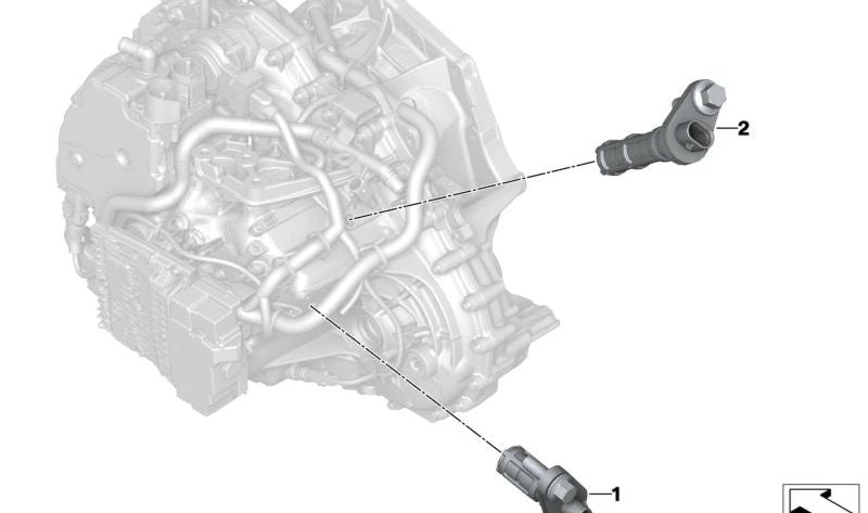 Sensor de velocidad entrada cambio OEM 28008486549 para BMW F40, F44, F45, F46, F48, F39 y MINI F55, F56, F57, F54, F60. Original BMW y MINI.