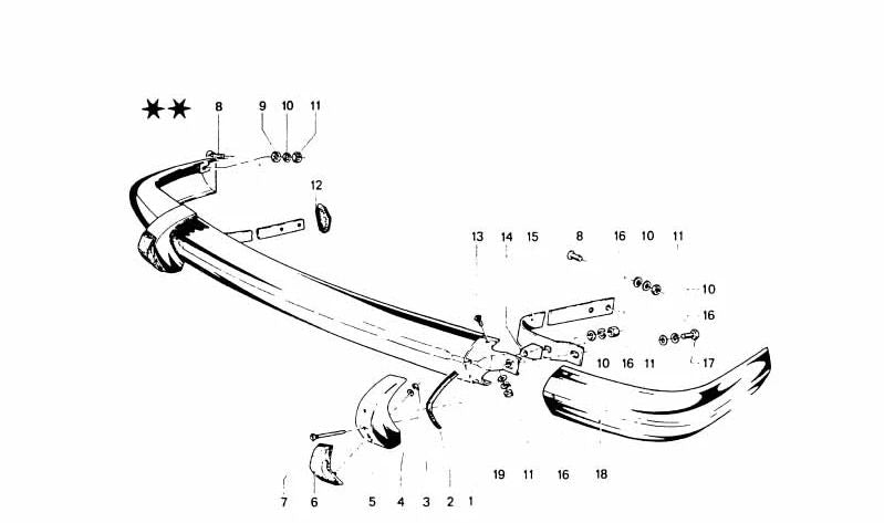 Stossstangenhorn para BMW (OEM 51111802618). Original BMW