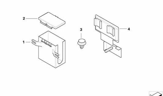 Tapa caja de fusibles OEM 61136932212 para MINI R50, R52, R53. Original MINI.