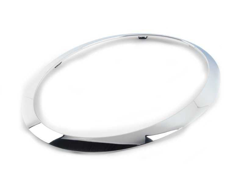 Anillo embellecedor faro izquierdo OEM 51137300631 para MINI F56, F55, Cabrio F57... y más. Original MINI.