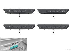 Unidad de operación funciones asiento derecho OEM 61316826725 para BMW Serie 7 G11, G12. Original BMW.