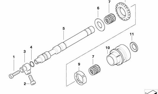 OEM BALANCE TREE 11277674569 FOR MOTORCYCLES BMW K1200 S, K1300 S, K1200 R, K1300 R, K1200 R SPORT, K1300 GT. Original BMW Motorrad.