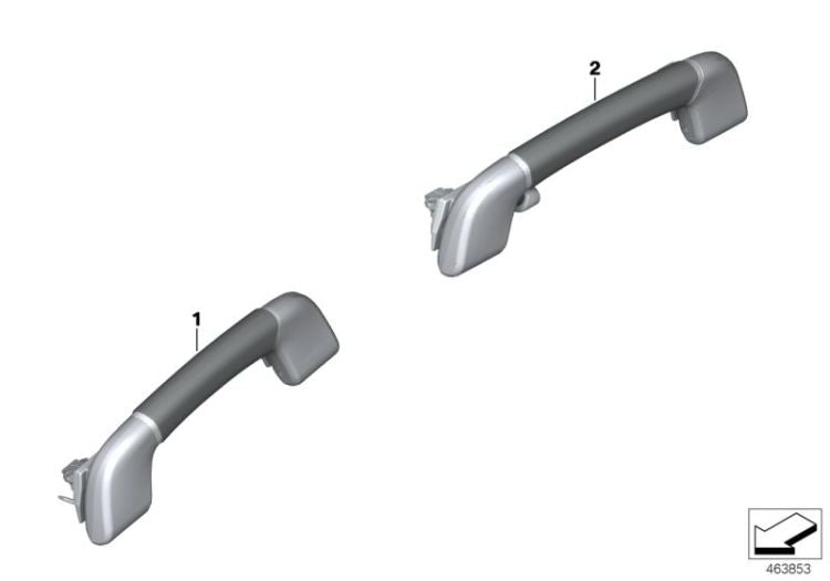 Asidero delantero color OYSTER OEM 51167499074 para BMW F20, F30, F80 M3, F10, F11, G11, X5 F15... y más. Original BMW.