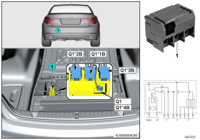 Trennelement (elemento de separación) OEM 61139201980 para BMW F07, F07N, F10, F10N, F11, F11N, F18, F18N, F90, F90N, F06, F06N, F12, F12N, F13, F13N, F01, F01N, F02, F02N, G11, G11N, G12, G12N. Original BMW.