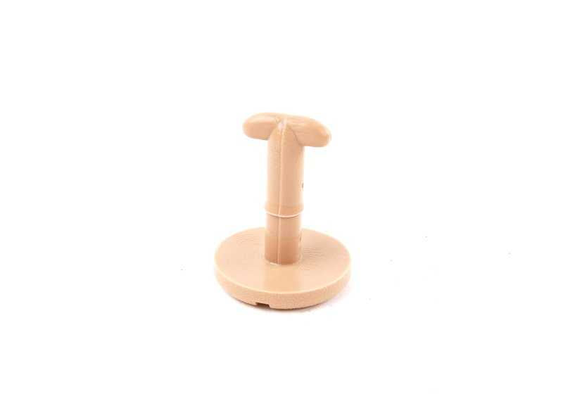 Cierre de fijación 24,5mm sandbeige OEM 51478183029 para BMW E39 y E38. Ideal para sujetar alfombrillas originales. Compatible con varios modelos. Pieza original BMW.