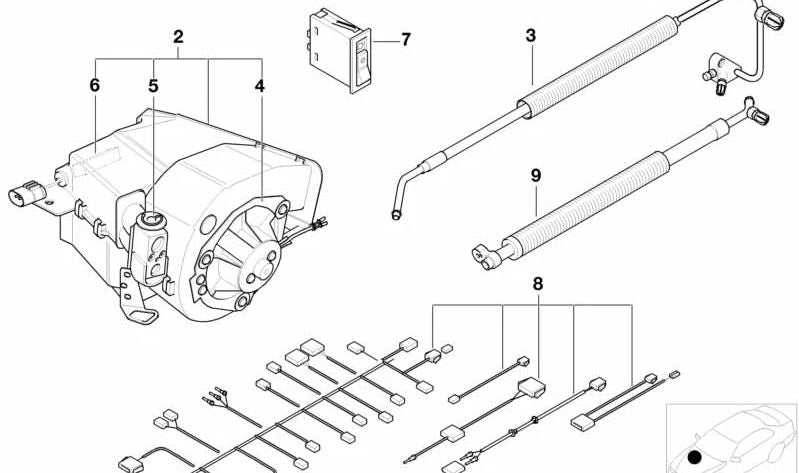 Interruptor del aire acondicionado OEM 61319404048 para BMW E36. Original BMW.