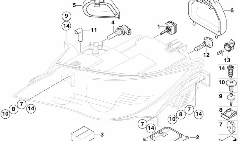 Unidad de mando luz de curva derecha OEM 63127199362 para MINI R56 LCI, Clubman R55 LCI, Cabrio R57 LCI, Coupé R58, Roadster R59, Countryman R60, Paceman R61... y más. Original MINI.