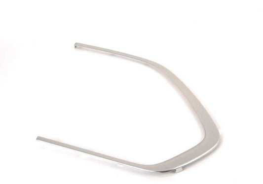 Moldura ventana trasera izquierda aluminio satinado OEM 51368037155 para BMW X5 E70 (todos los motores y versiones 2006-2013). Original BMW.