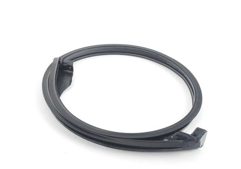 Junta de goma OEM 51217057507 para BMW Serie 5 {E60, E60N, E61, E61N}. Sello original para puerta delantera izquierda (zona techo). Recambio original BMW.