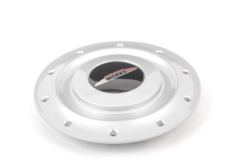 Tapacubo embellecedor de llanta en color plata OEM 36136779555 para MINI R50, R52, R53, R55, R56, R57, R58, R59, 2000, 2002, 3/20. Original MINI.