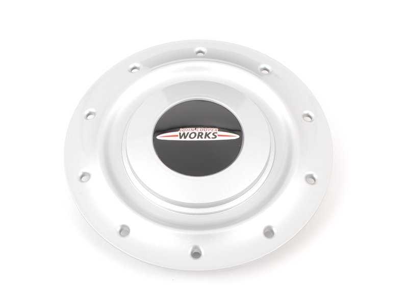 Tapacubo embellecedor de llanta en color plata OEM 36136779555 para MINI R50, R52, R53, R55, R56, R57, R58, R59, 2000, 2002, 3/20. Original MINI.