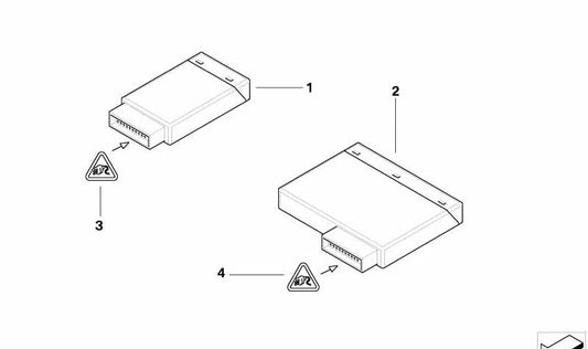 Módulo de control consola central OEM 61319183233 para BMW E60, E61. Original BMW.