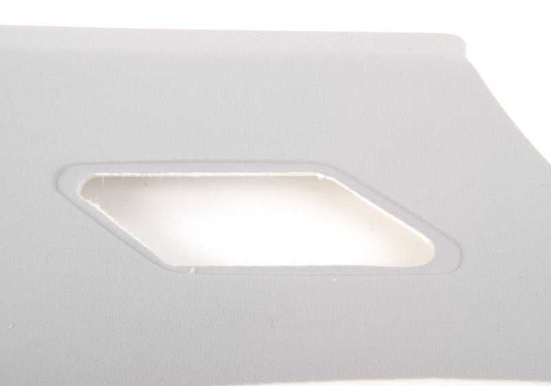 Adorno columna C izquierda OEM 51438225573 para BMW Serie 3 E46 316i, 318i, 320i... y más. Color Hellgrau. Original BMW.