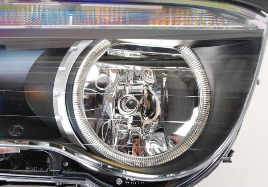 Front de xénon droit avec Blanco Intermittent OEM 63127165456 pour la série BMW 7 E65, E66. BMW d'origine.