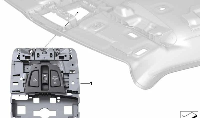 BMW F52, F45, F46, I01, I12, F48, F39, F15, F85, F16, F86 (OEM 61316820166). Original BMW
