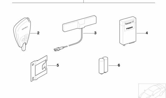 Batería OEM 64120008723 para BMW E90, E91, E92, E93, E39, E60, E61, E38, E53, E70, E71, E72. Compatible con sistemas de calefacción auxiliar. Original BMW.