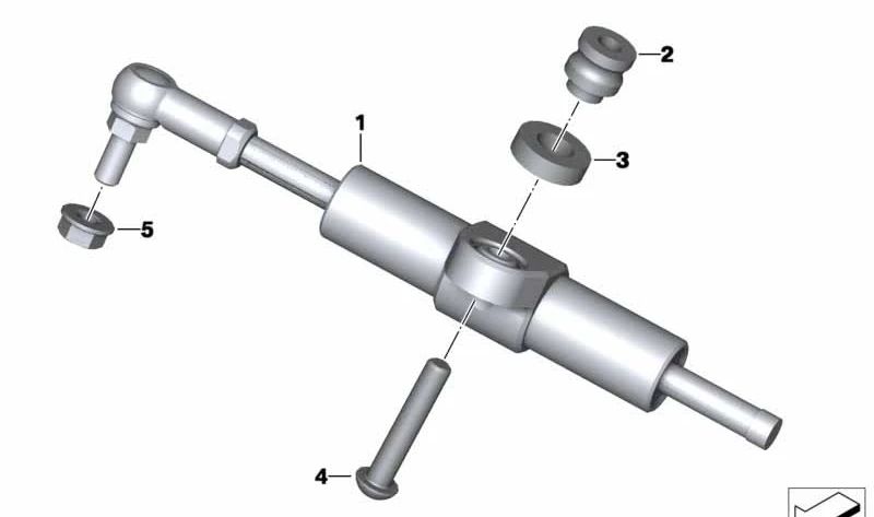 OEM 32768549363 ASCORMO DI GESTIONE PER BMW Motorrad R1200GS, AVVENTURE R1200GS, R1250GS, AVVENTURA R1250GS. BMW MOTORAD originale.