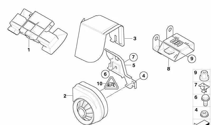 Módulo de ultrasonidos OEM 65753403208 para BMW X3 E83. Original BMW.