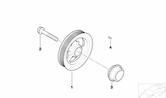 Amortiguador delantero OEM 11237829906 para MINI R50, R52. Original MINI.