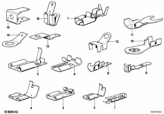 OEM-Kabelklemme 12318002351 für BMW E21, E30, E28, E24 und BMW Motorräder R50/5-R90S, R65-R65LS... und mehr. Original BMW und BMW Motorrad.