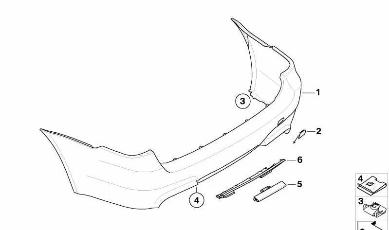 Refuerzo central inferior OEM 51127897774 para BMW E60, E61. Original BMW.
