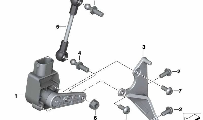 Soporte trasero OEM 33548359000 para BMW Motorrad S 1000 XR (SK49, A14, 2015-2019). Pieza original BMW Motorrad.